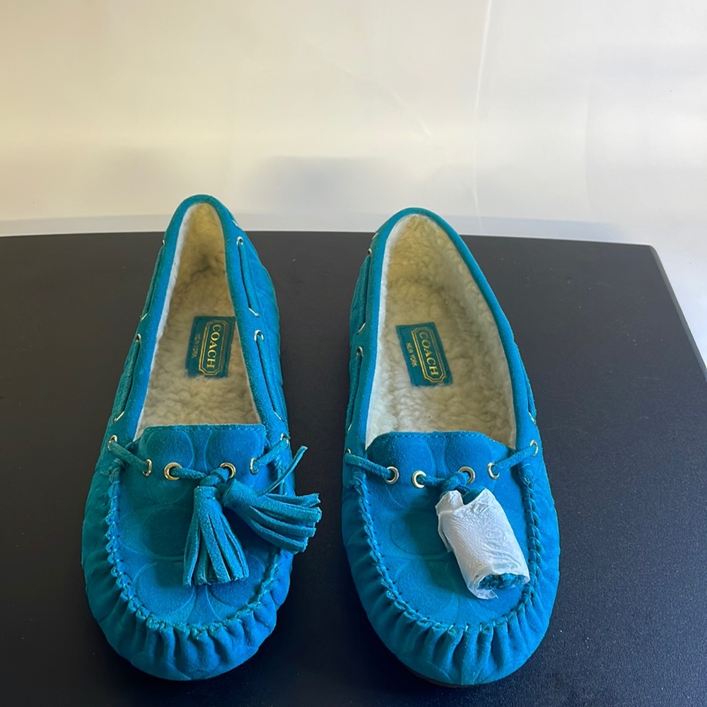 Coach Blue “Anita” moccasins